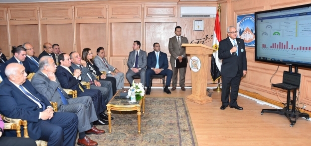 الرئيس عبدالفتاح السيسى خلال زيارة سابقة للجهاز المركزى للتعبئة العامة والإحصاء