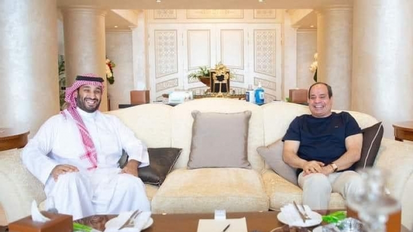 لقاء الرئيس عبد الفتاح السيسي وولي العهد السعودي محمد بن سلمان