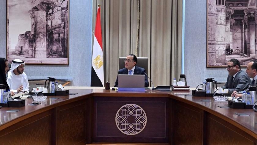 رئيس الوزراء د.مصطفى مدبولي خلال اللقاء