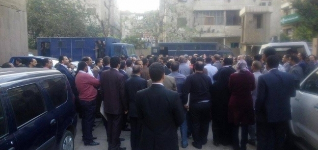 المحامين الذين تعرضوا للإعتداء من قبل مجندي حرس محكمة شبرا "صورة أرشيفية"
