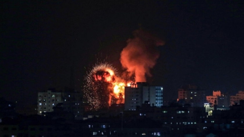 قصف إسرائيلي سابق على غزة