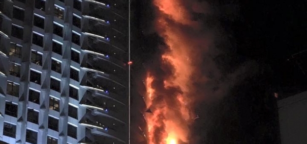 حريق دبي