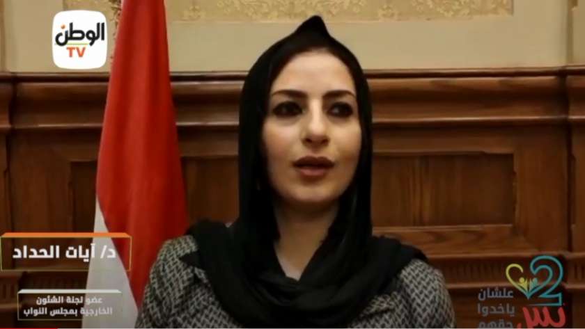 الدكتورة آيات الحداد ، عضو لجنة الشؤون الخارجية بمجلس النواب