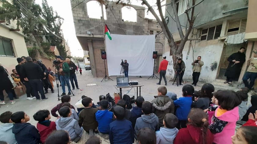 مبادرة سينما المخيم في غزة
