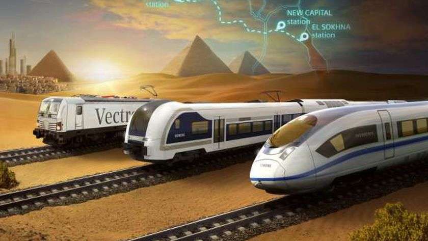 التصميمات الأولية لأول قطار كهربائي سريع في مصر