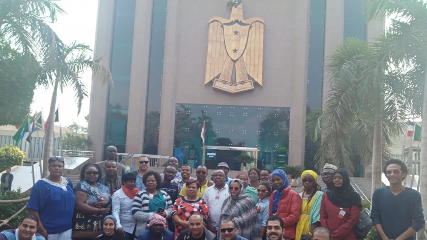 الوفد الأفريقى يزور برج القاهرة