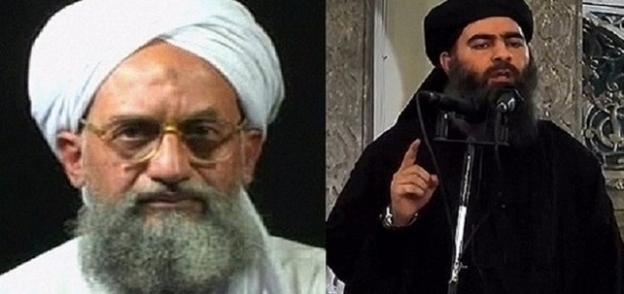 زعيم القاعدة أيمن الظواهري وزعيم داعش أبو بكر البغدادي