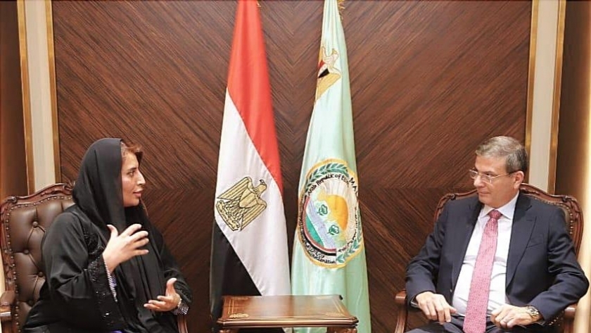 وزير الزراعة يستقبل سفيرة الإمارات بالقاهرة