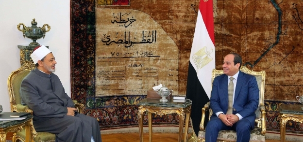 جانب من أحد لقاءات الرئيس عبدالفتاح السيسى وشيخ الأزهر «صورة أرشيفية»