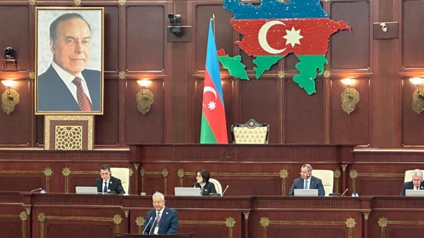 كلمة رئيس مجلس النواب أمام برلمان أذربيجان