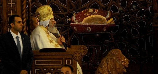 البابا تواضروس خلال قداس عيد القيامة الماضي
