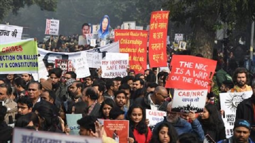 احتجاجات فى الهند ضد قانون الجنسية الجديد