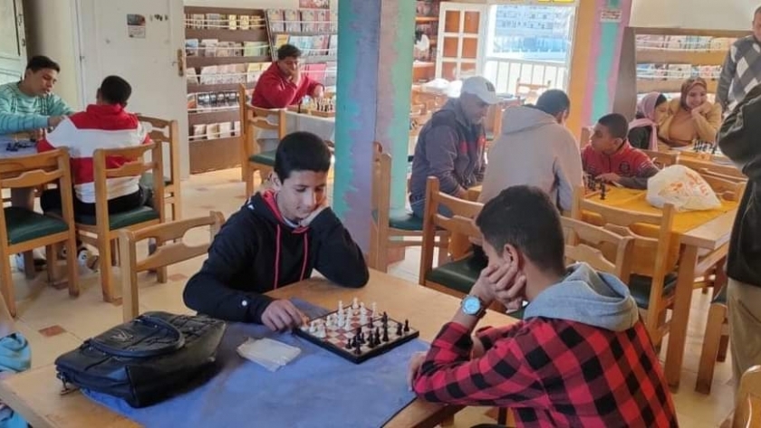 مسابقة الشطرنج في إدارة شباب دسوق بكفر الشيخ