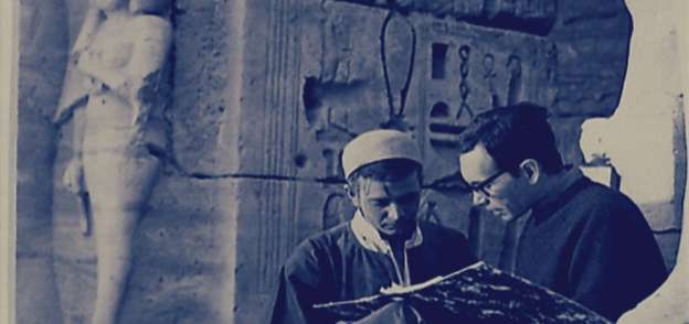 شادي عبد السلام في كواليس فيلم المومياء