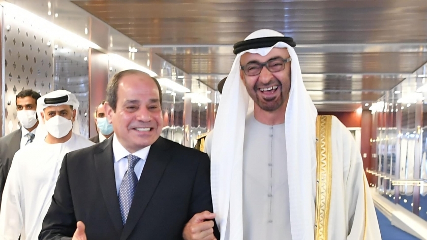 استقبال الرئيس السيسي في الإمارات
