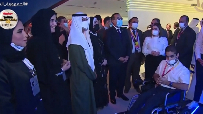 جانب من تفقد رئيس الوزراء للجناح المصري في إكسبو دبي