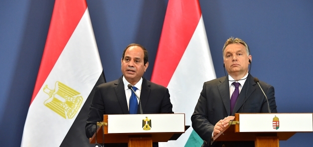 السيسي ورئيس وزراء المجر