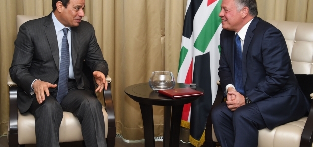 الرئيس عبدالفتاح السيسي والعاهل الأردني في لقاء سابق بموسكو