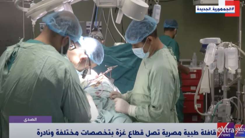 قافلة طبية مصرية تصل لقطاع غزة