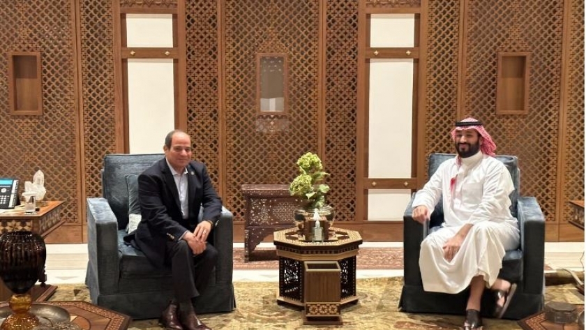 الرئيس عبدالفتاح السيسي وولي العهد السعودي محمد بن سلمان