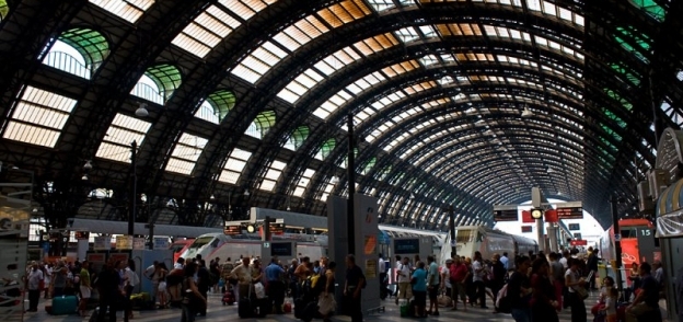 محطة قطارات في ميلانو