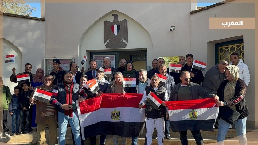 توافد المصريين بالمغرب للتصويت في الانتخابات الرئاسية