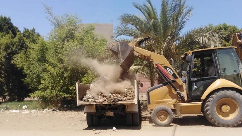 رفع القمامة في محافظة المنيا