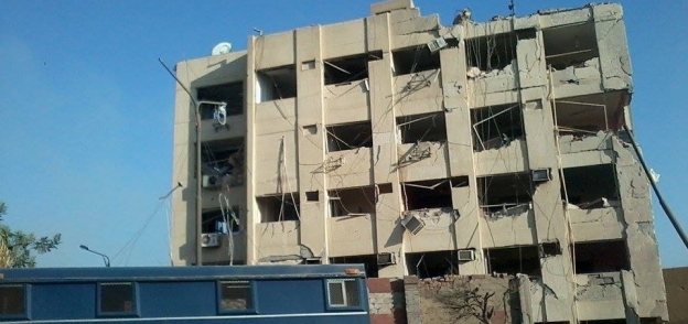 مبنى الأمن الوطني بشبرا بعد تفجيره