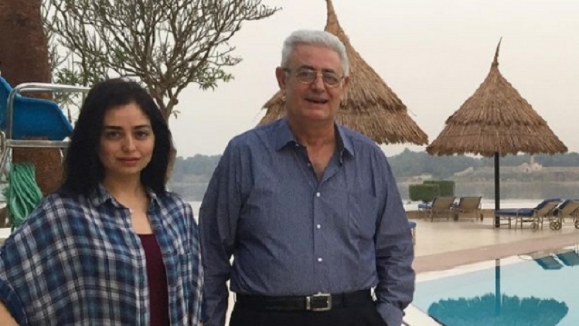 هبة مجدي مع والدها