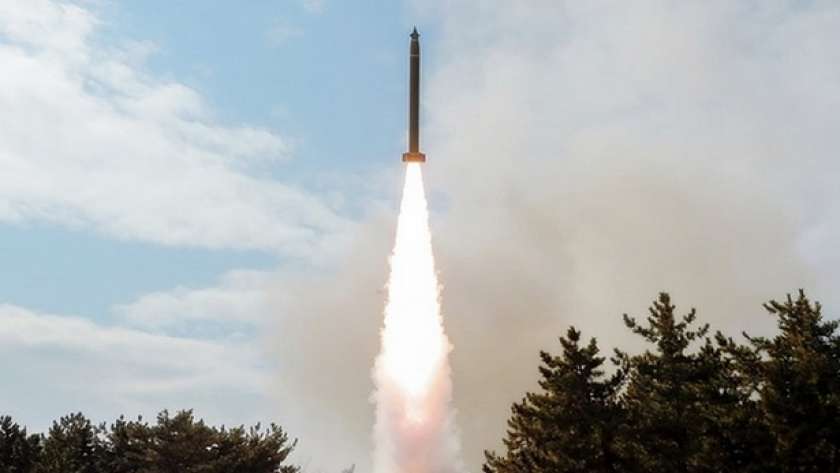 إطلاق صاروخ كوري شمالي - صورة أرشيفية