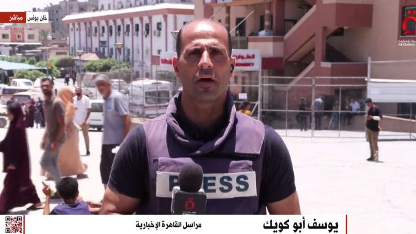 يوسف أبو كويك مراسل قناة «القاهرة الإخبارية»