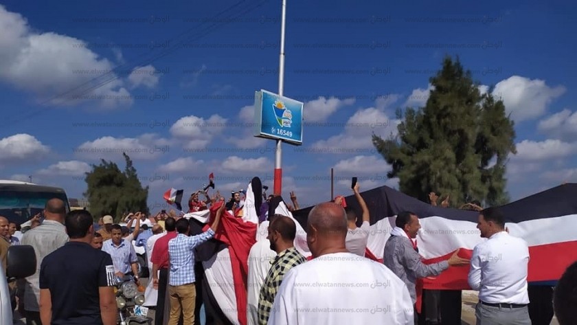 مظاهرات في حب مصر في كفر الشيخ