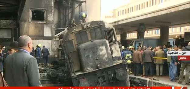 حريق جرار أبوغاطس بمحطة مصر