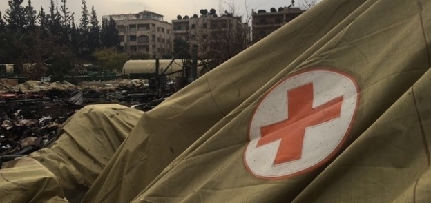 مكان استهداف المستشفى الروسي العسكري المتنقل في حلب