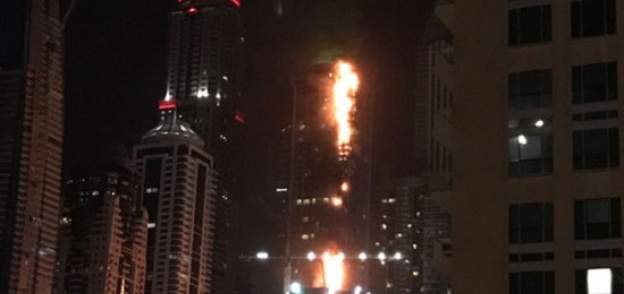 حريق برج دبي