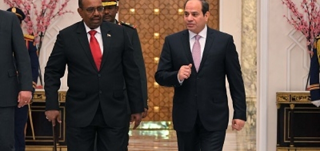 الرئيس السيسى خلال استقباله الرئيس السودانى عمر البشير