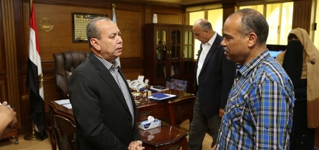 محافظ كفر الشيخ خلال لقاءه بوكيل وزارة التضامن
