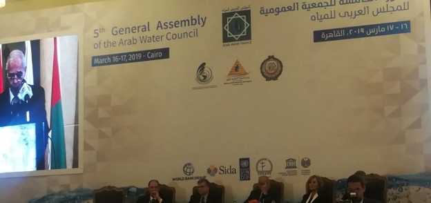 جانب من مؤتمر المجلس العربي للمياه