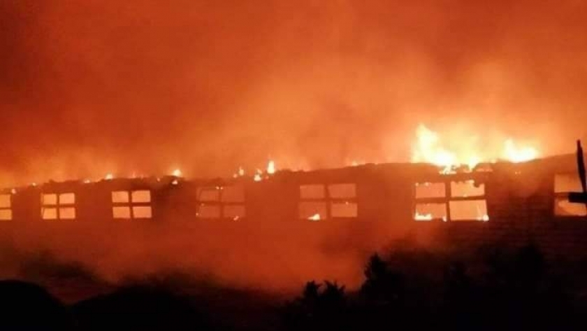 حريق هائل في مزرعة دواجن بالمنوفية