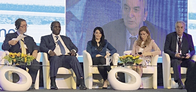 رانيا المشاط خلال إحدى جلسات مؤتمر «المستدام للاستثمار فى السياحة»