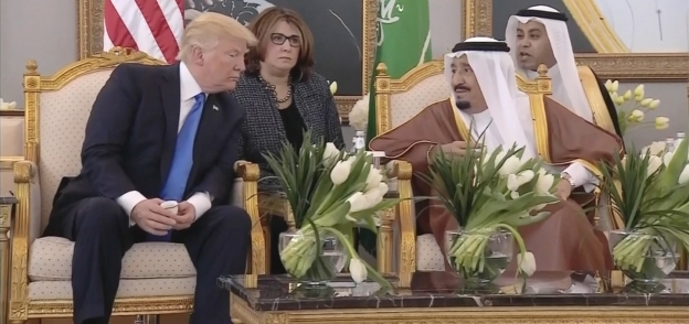 الملك سلمان بن عبد العزيز والرئيس الأمريكي دونالد ترامب