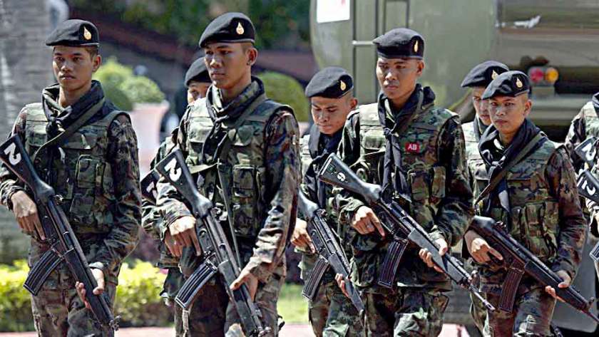 عناصر من الجيش التايلاندي
