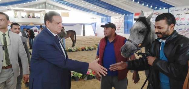 آمنة يشهد مهرجان البحيرة الدولى للخيول العربية بكوم حمادة