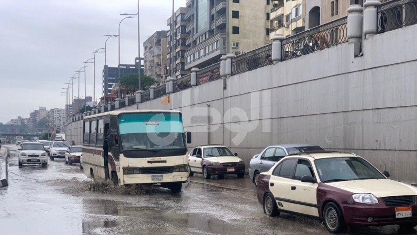سقوط أمطار غزيرة في محافظة الدقهلية