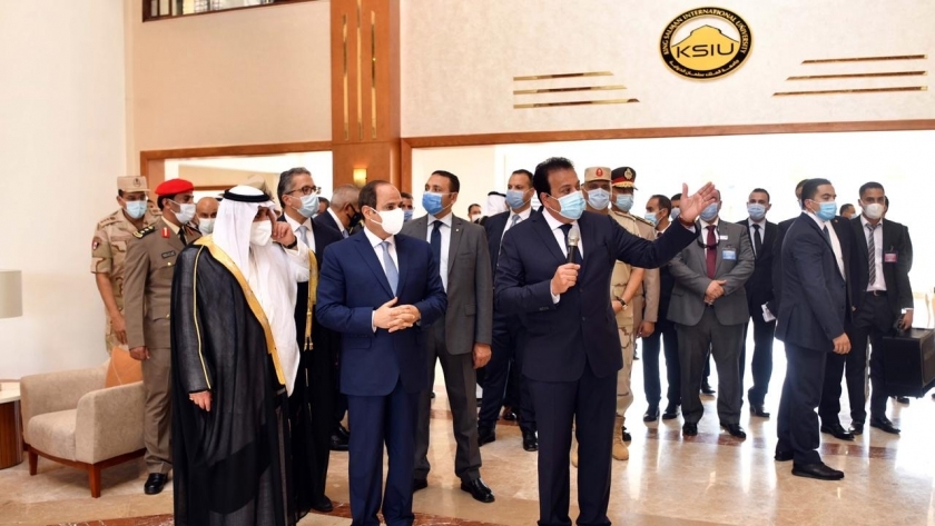 الرئيس السيسي يفتتح جامعة الملك سلمان