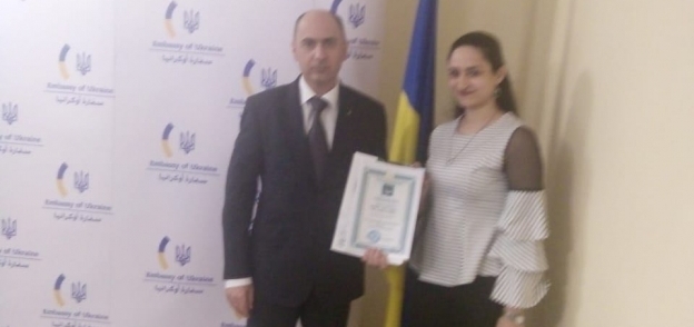 السفير الأوكراني مع خلود هشام