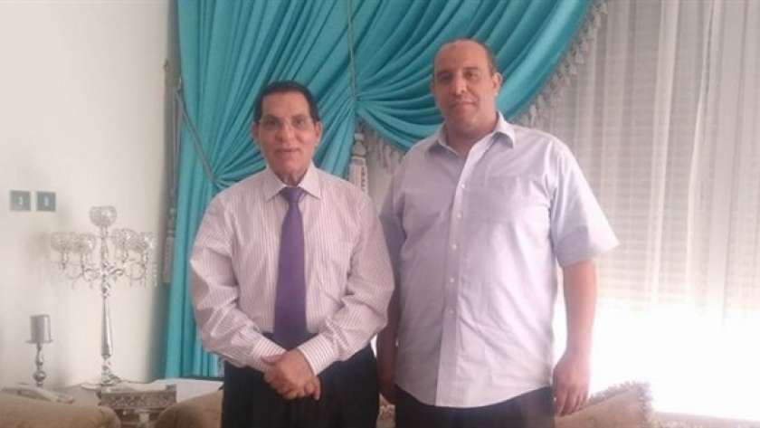 الرئيس التونسي الراحل زين العابدين بن علي وصابر الحمروني