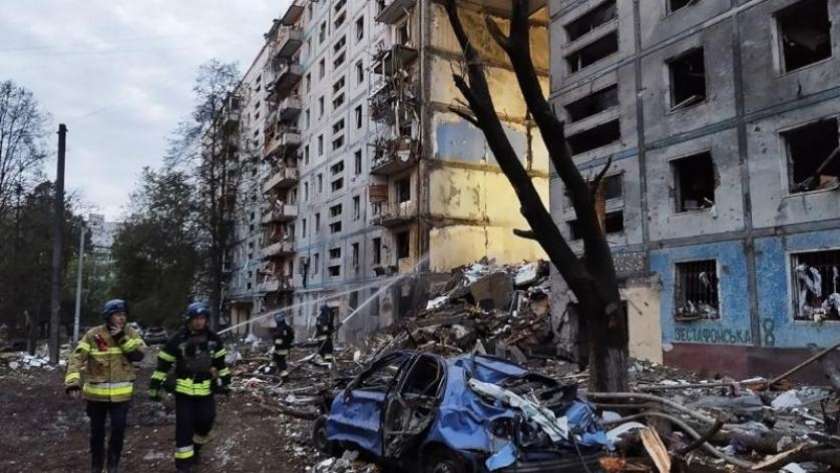 قصف روسي على كييف