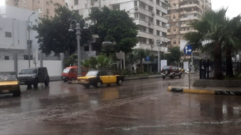 أمطار في الإسكندرية - صورة أرشيفية
