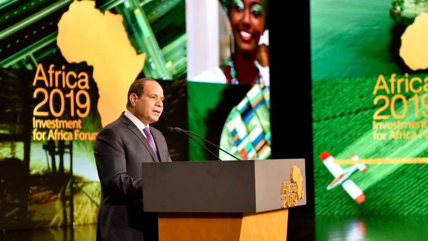 الرئيس السيسي يفتتح منتدى الاستثمار في أفريقيا